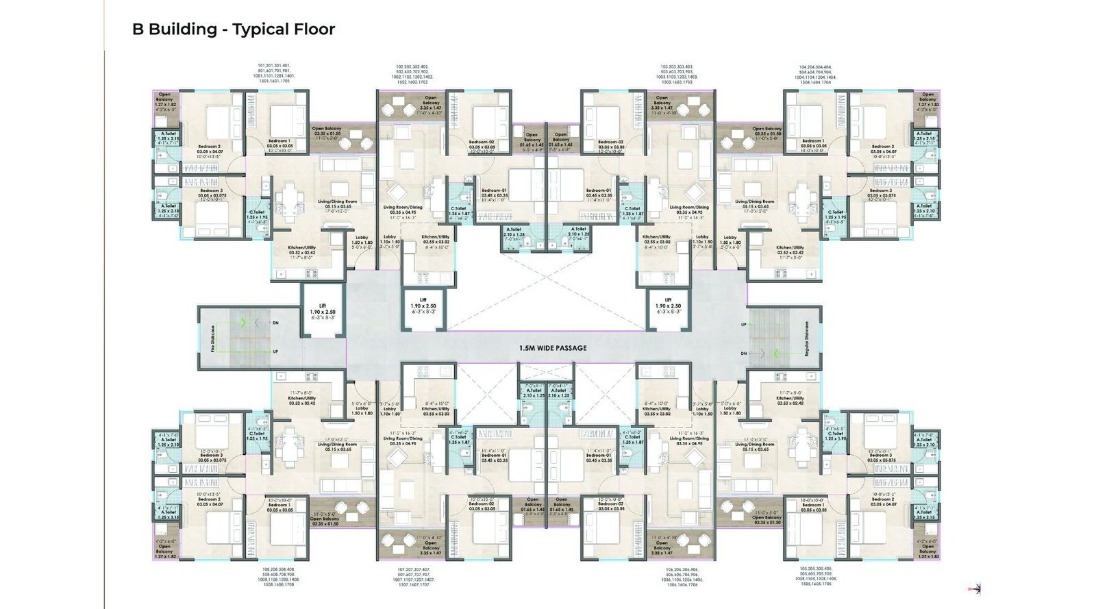 Santiago-Skymont-Typical-FLoor-Plan-B-Wing